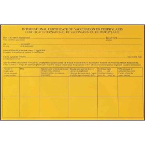 Yellow Fever Certificates